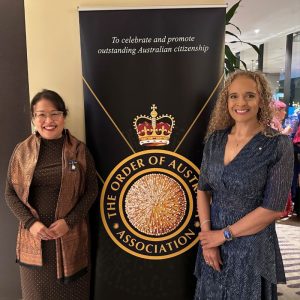 Dr Samantha Pillay at the Order of Australia Association event