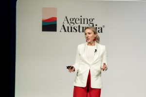 Amy Gildea presenting at Ageing Australia