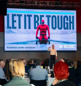 Ant Williams presenting Let It Be Tough