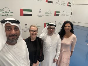Amy Gildea at Dubai Humanitarian