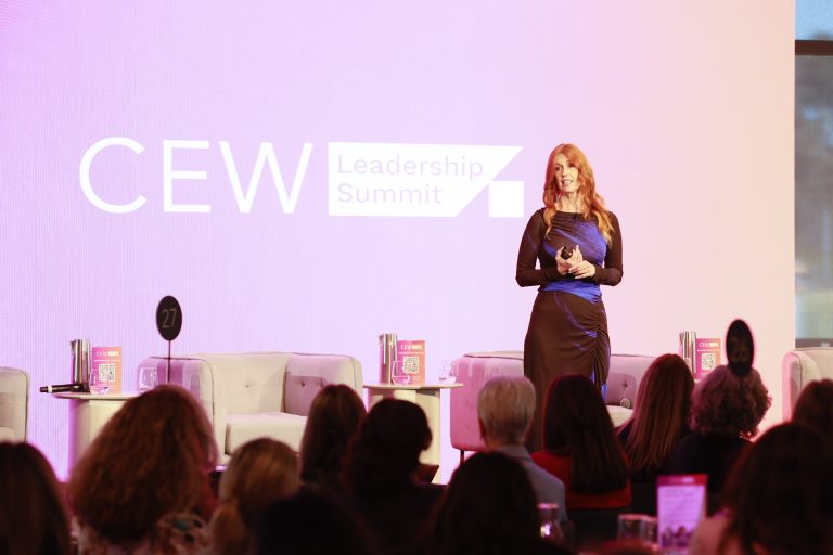 Dr Catriona Wallace presenting at the CEW Leadership Summit