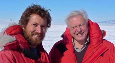 Dr Chadden Hunter with Sir David Attenborough