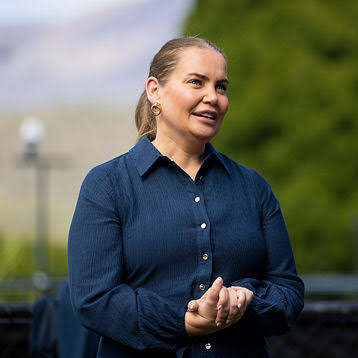 Portrait in a navy shirt